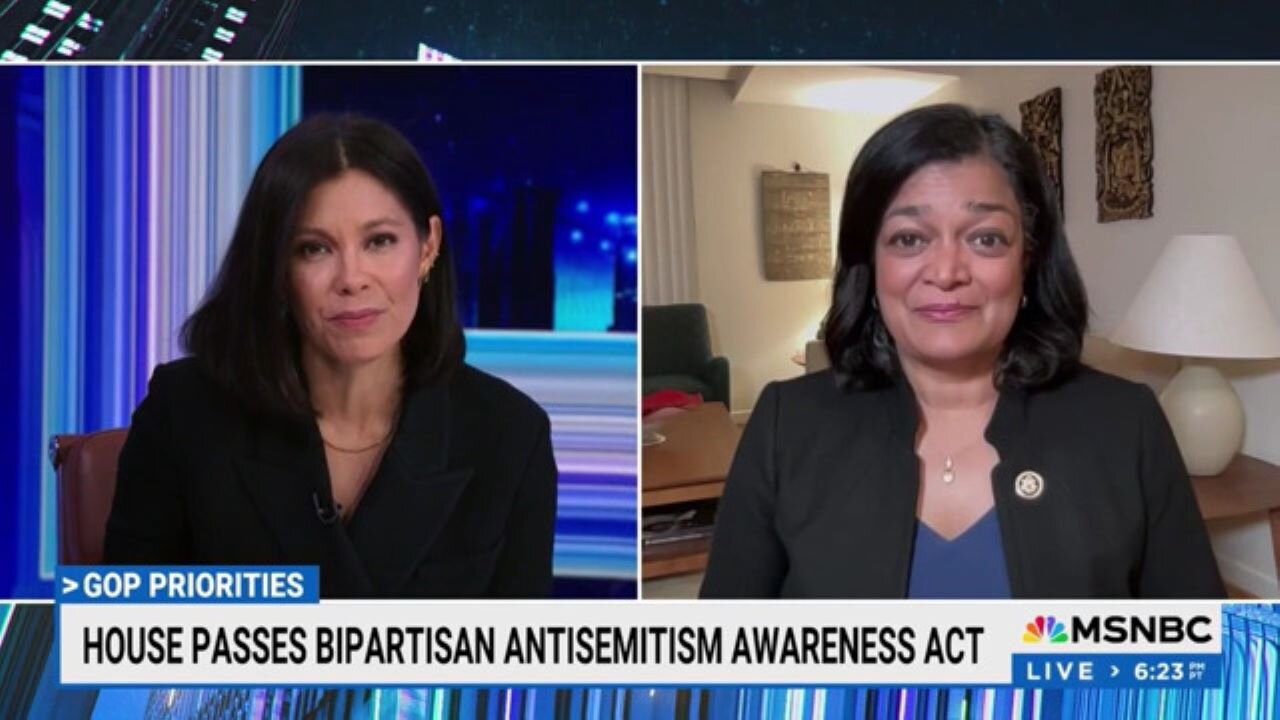 Rep. Pramila Jayapal: GOP Weaponizing Antisemitism By Bringing Up Bills We'll Vote Against