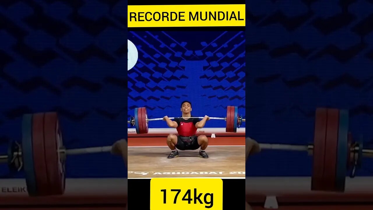 RECORDE MUNDIAL de Arremesso. 174kg de Eko Yuli Irawan (61kg). #Shorts