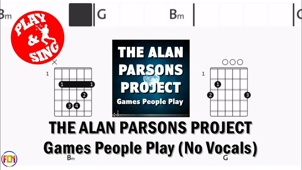 THE ALAN PARSONS PROJECT Games People Play FCN GUITAR CHORDS & LYRICS NO VOCALS