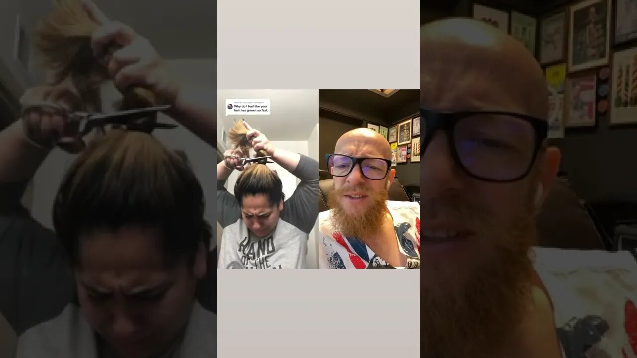 Hairdresser reacts to tik tok hair video #shorts