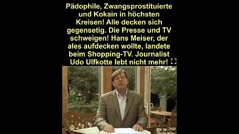 Pädophile in höchsten Kreisen, auch in der Justiz und der Politik! Udo Ulfkotte