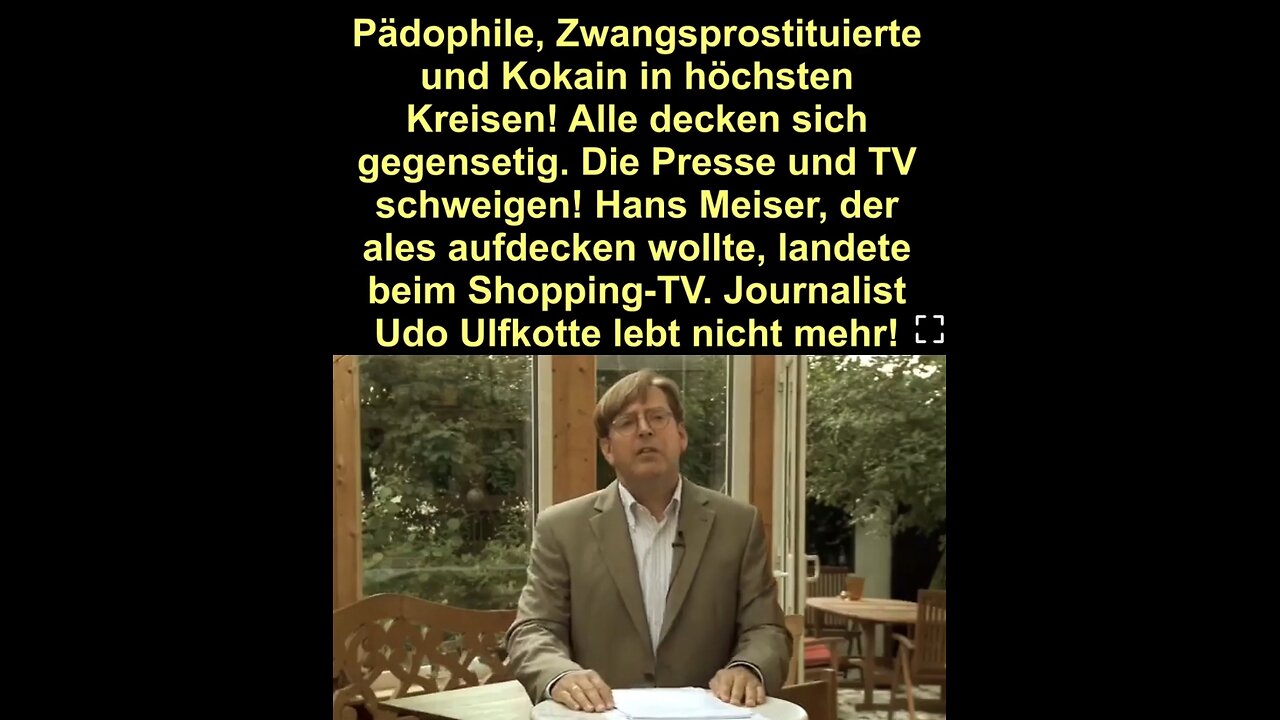 Pädophile in höchsten Kreisen, auch in der Justiz und der Politik! Udo Ulfkotte