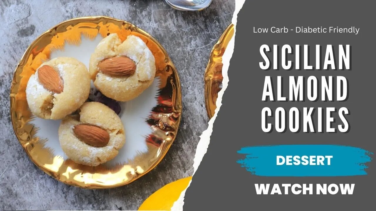 Sicilian Almond Cookies | Low Carb Recipe | Diabetic Friendly