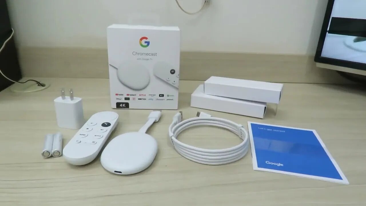 2º Chromecast com Google TV 4K com Controle Remoto HDMI Wi-Fi - Branco - AliExpress