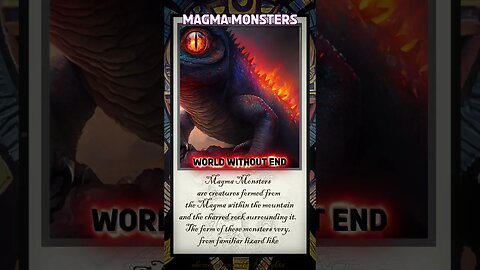 Magma Monster: Creature Bio - Original Dark Fantasy/Sci-Fi RPG/Story World Short Lore video