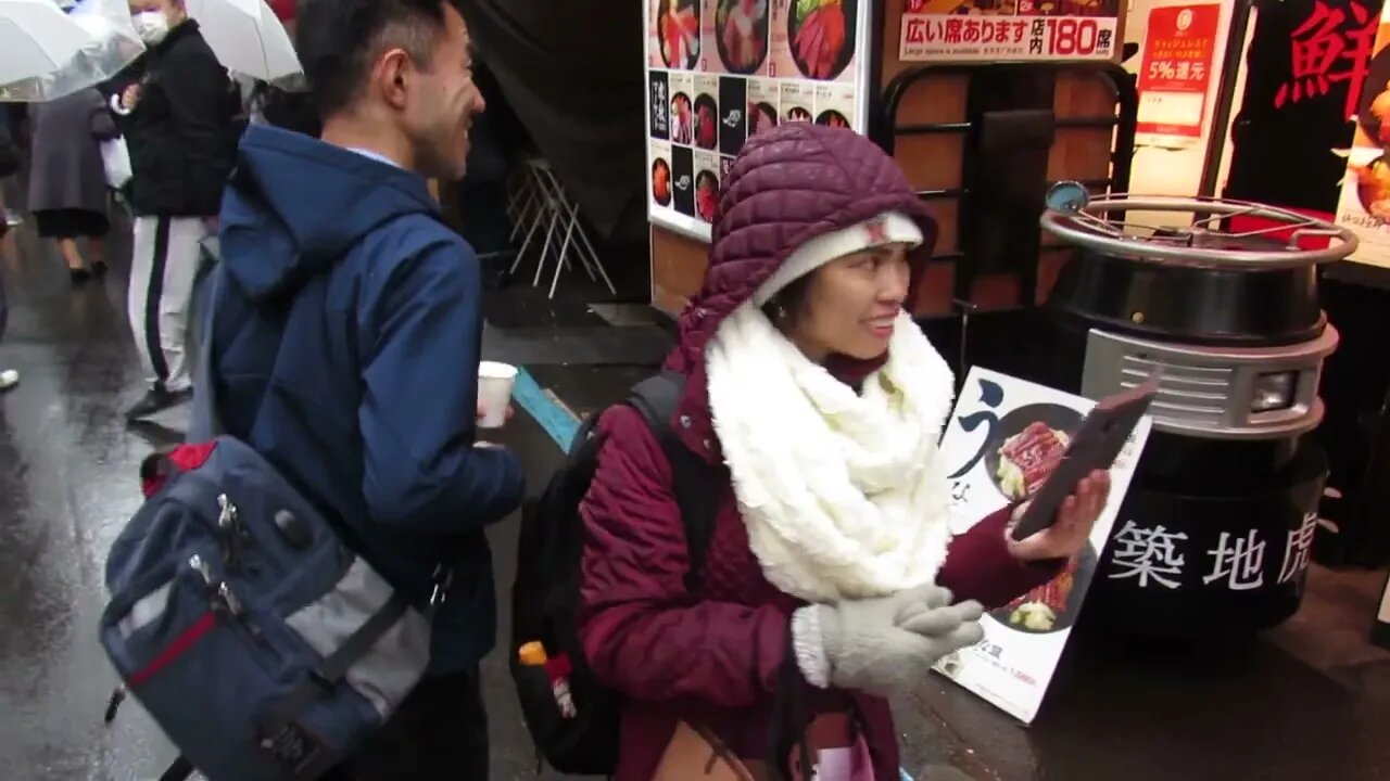 Old Fish Market Tokyo with My Filipina Wife