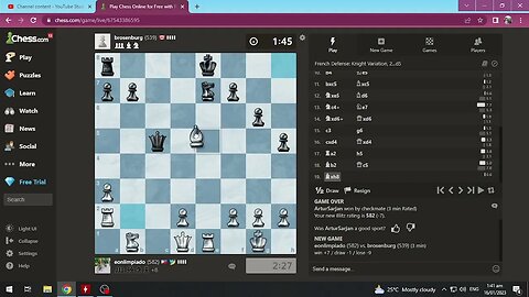 Chess.com Gameplay - 500-600 Elo Blitz #6