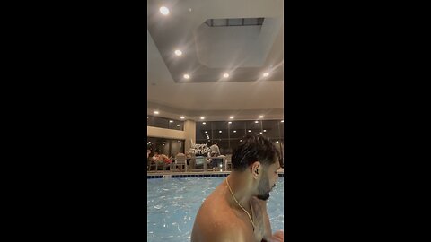 Swimming with family