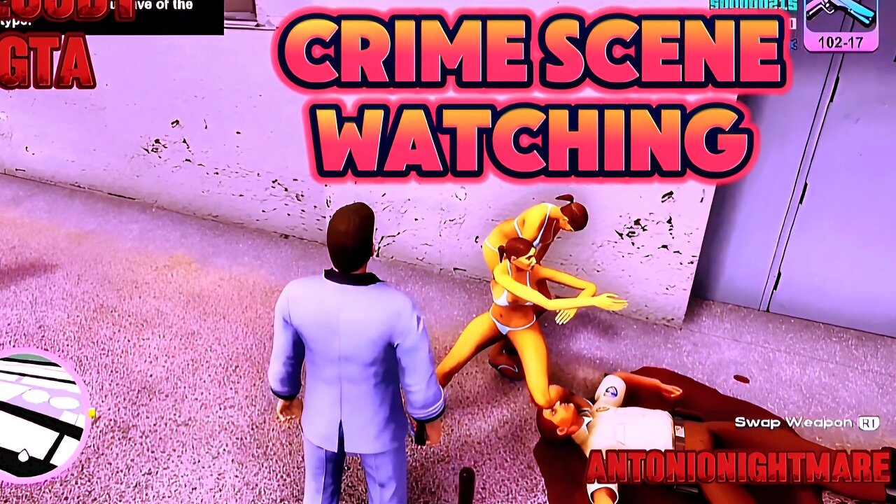 Grand Theft Auto Vice City PS5: Watching a Crime Crime, I LOVE stalking people