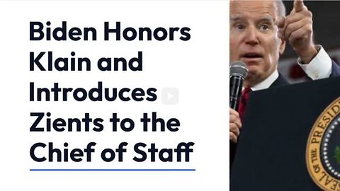 Biden Honors Klain and Introduces Zients to the Chief of Staff Transition Ceremony