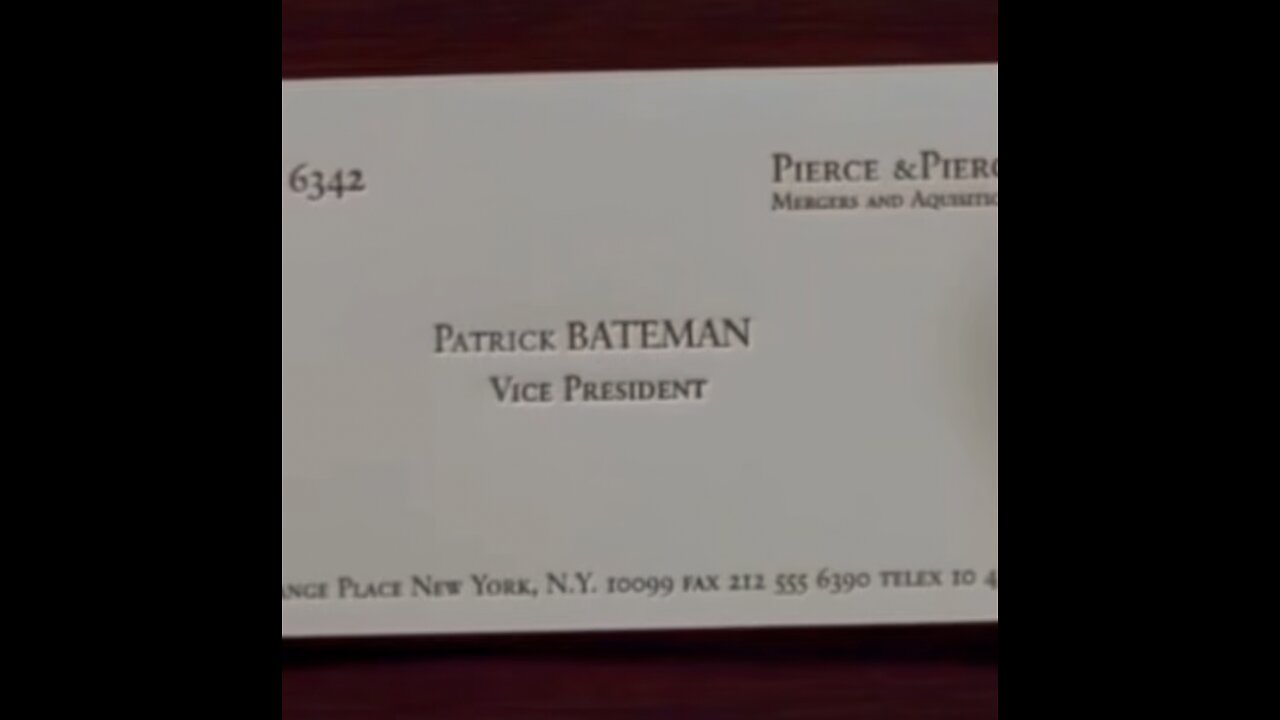 Patrick Bateman Edit (Mc Orsen-Warning)