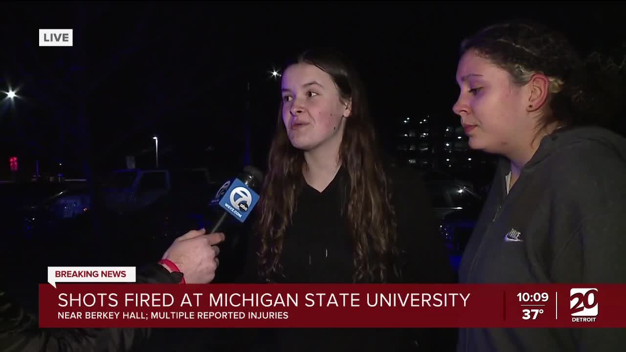 Students speak after shots fired at Michigan State University