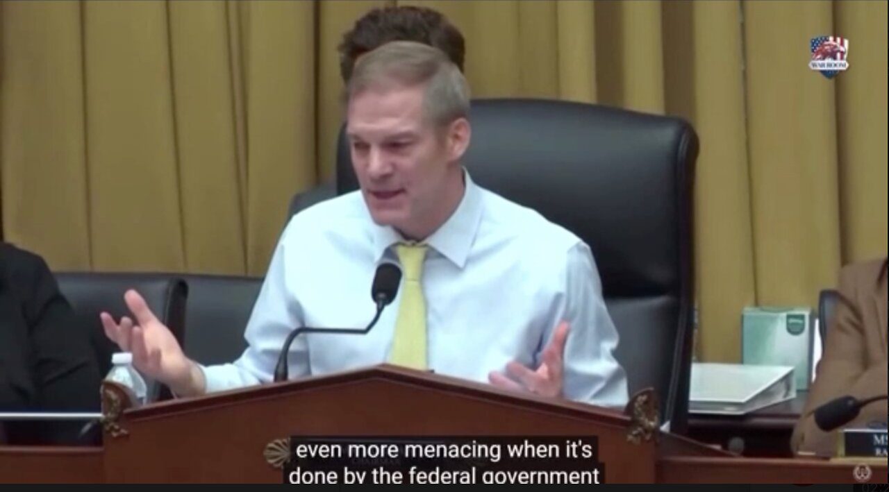 Jim Jordan with the closing remarks.