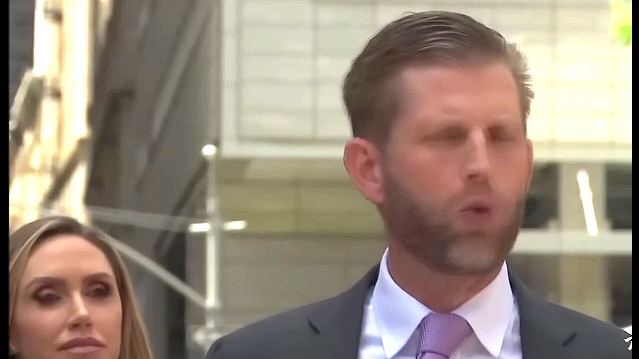 SLIP-Up: Eric Trump says "I can't wait til we win. We will. We're white" (day before Trump guilty