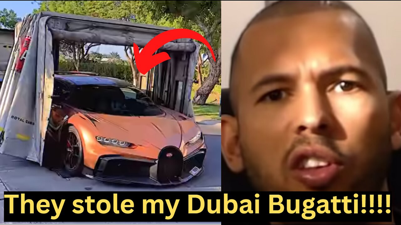 They stole my Bugatti!!!! Andrew Tate losses his Bugatti!