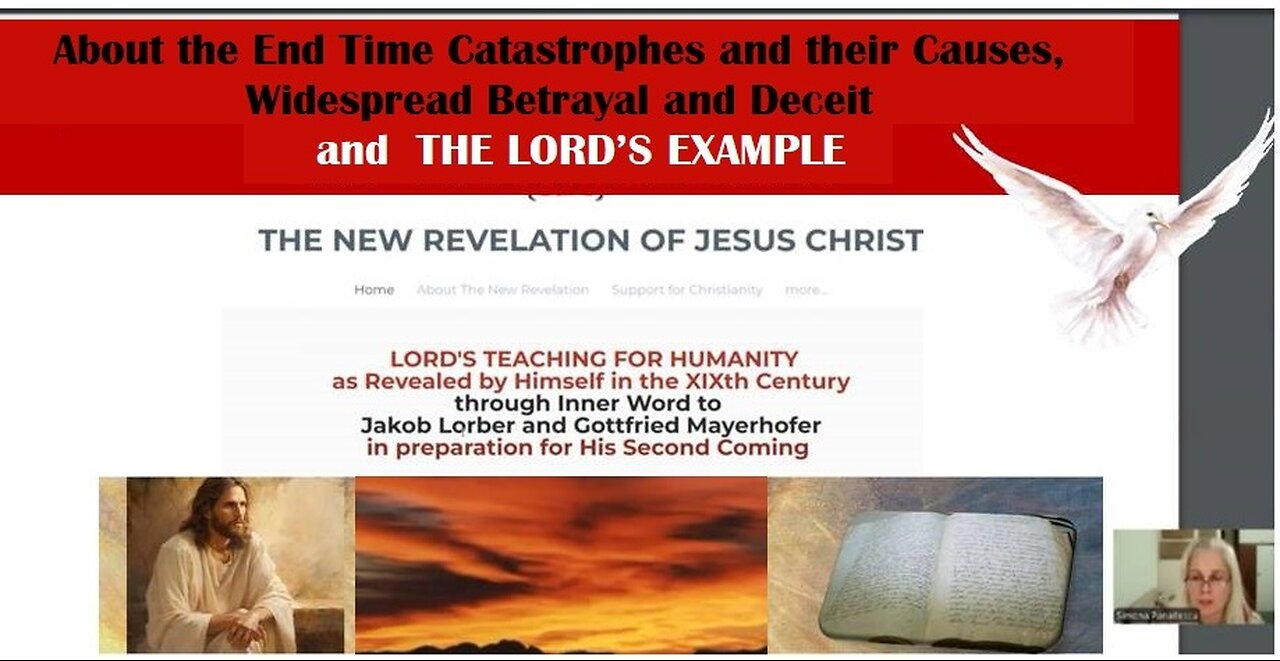 About the End Time Catastrophes and their Causes, Widespread Betrayal and Deceit and Lord's Example