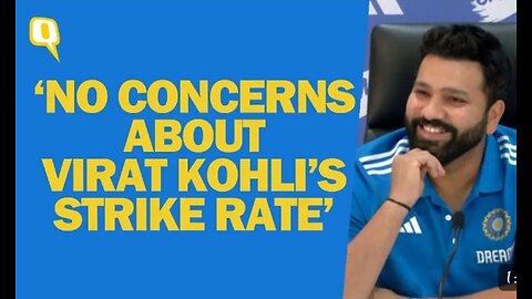 T 20 World Cup 2024: Rohit Sharma laugh's when asked about virat's strike rate