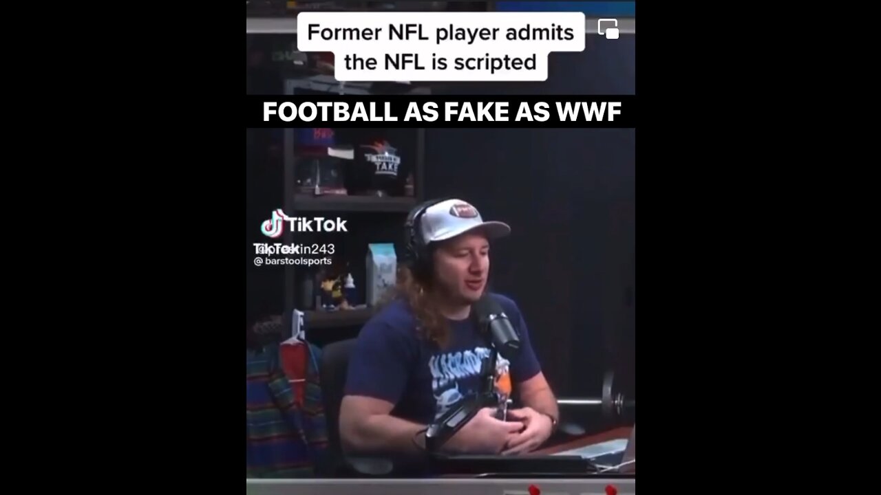 Former NFL player admits the NFL is scripted! ... All professional sports are "Fake!"