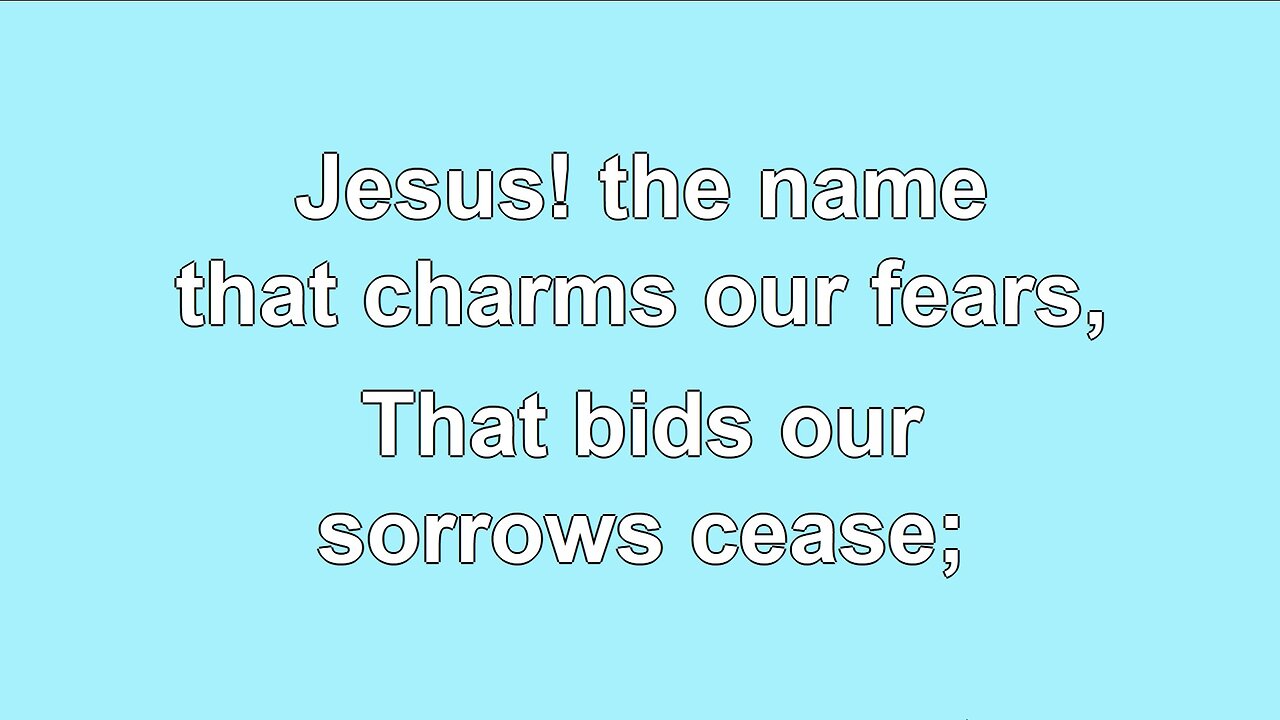 O For a Thousand Tongues to sing V3