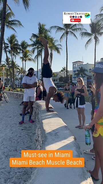 Must-see in Miami #Miami Beach Muscle Beach