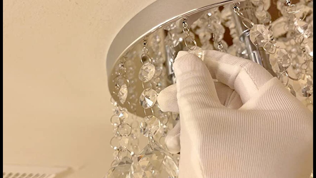 Sponsored Ad - KPIOK Mini Crystal Chandelier,K9 Crystal Chandelier,Small Chandelier 10",3-Light...