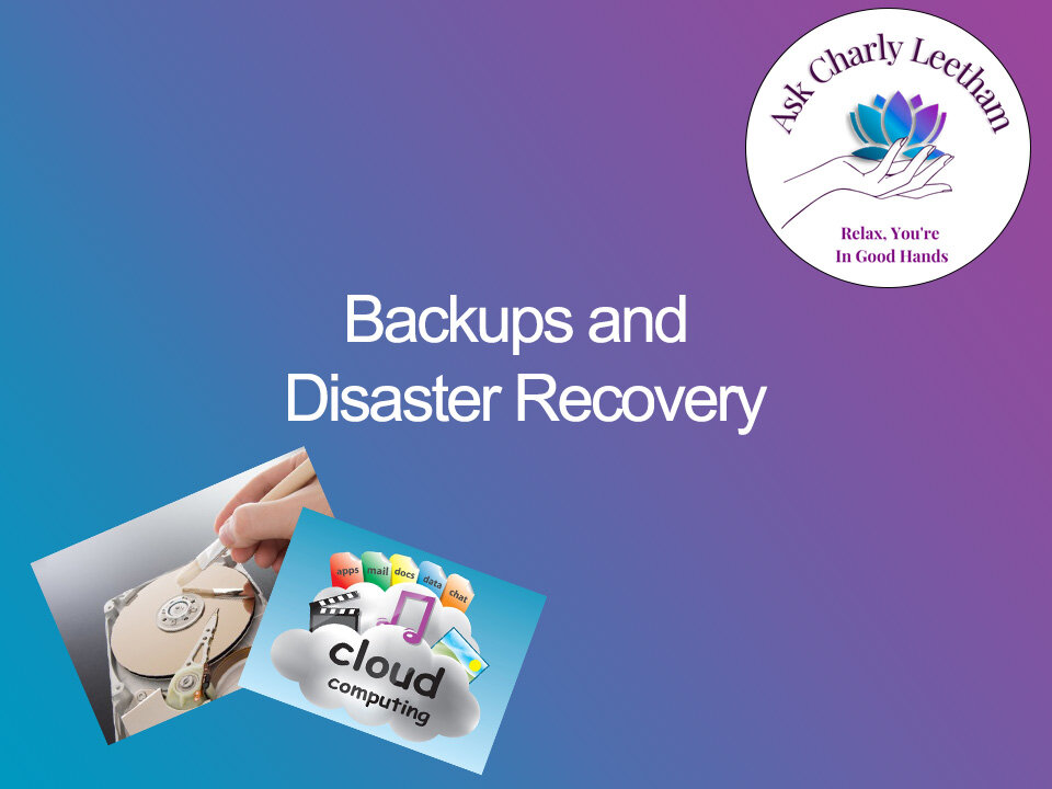 Backups and Disaster Recovery