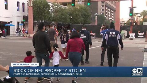 Phoenix police investigating theft of over $100k worth of equipment for NFL Experience