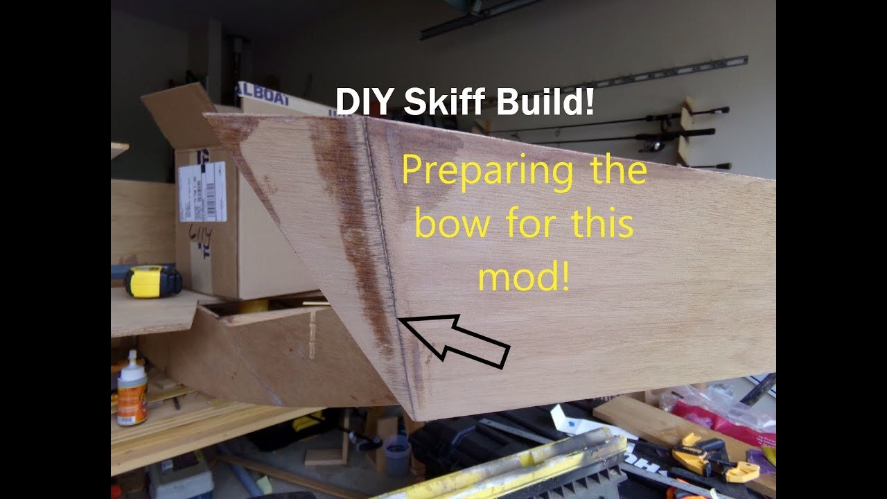 Minor Mod to the Bow, Flats Skiff Boat Build - April 2021