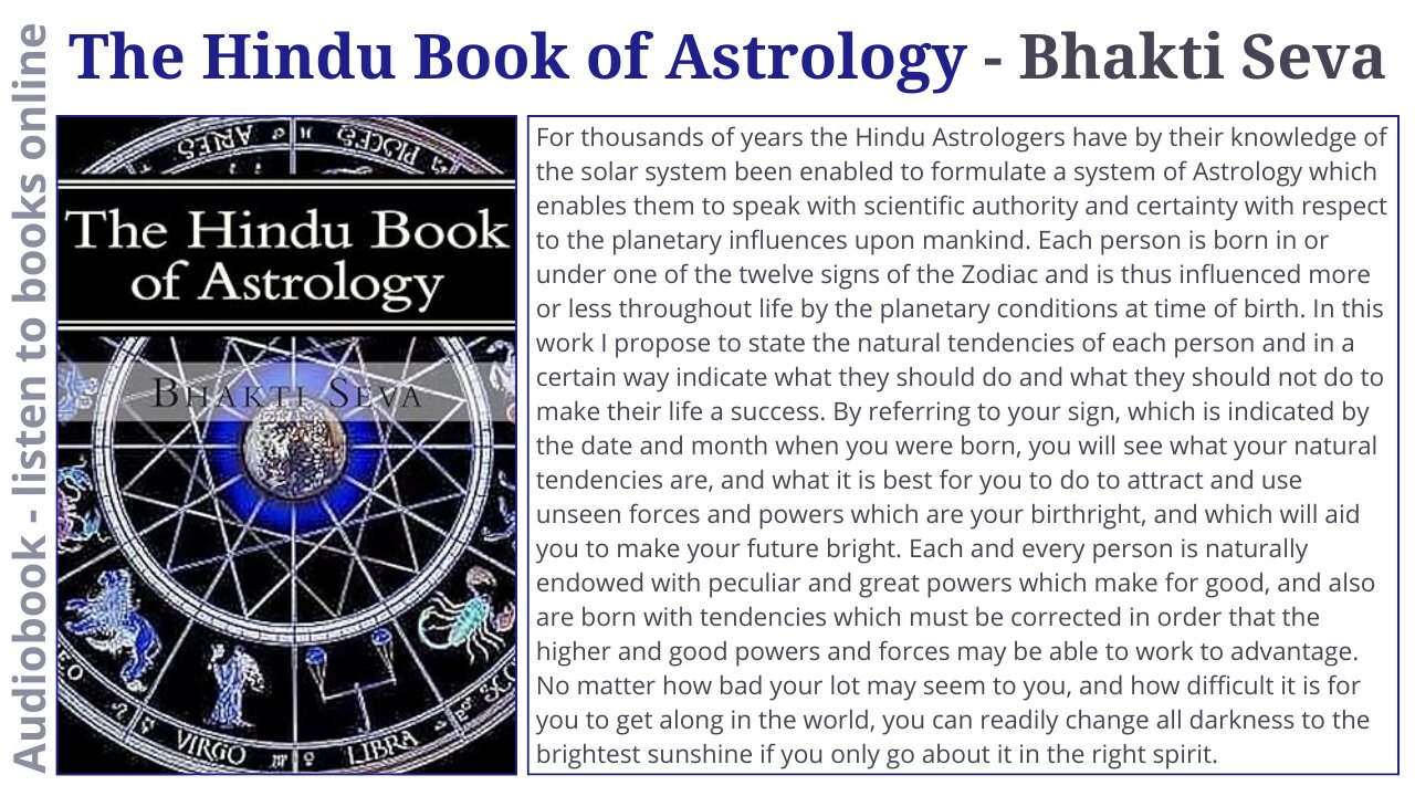 The Hindu Book of Astrology - Bhakti Seva