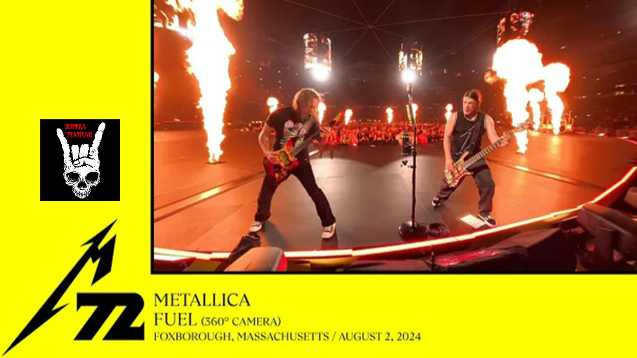 Metallica - Fuel (360deg camera - Foxborough - August 2 2024)