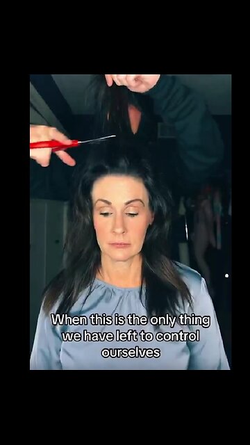 Woman solves all of the problems in the Democrat Party by shaving her head.