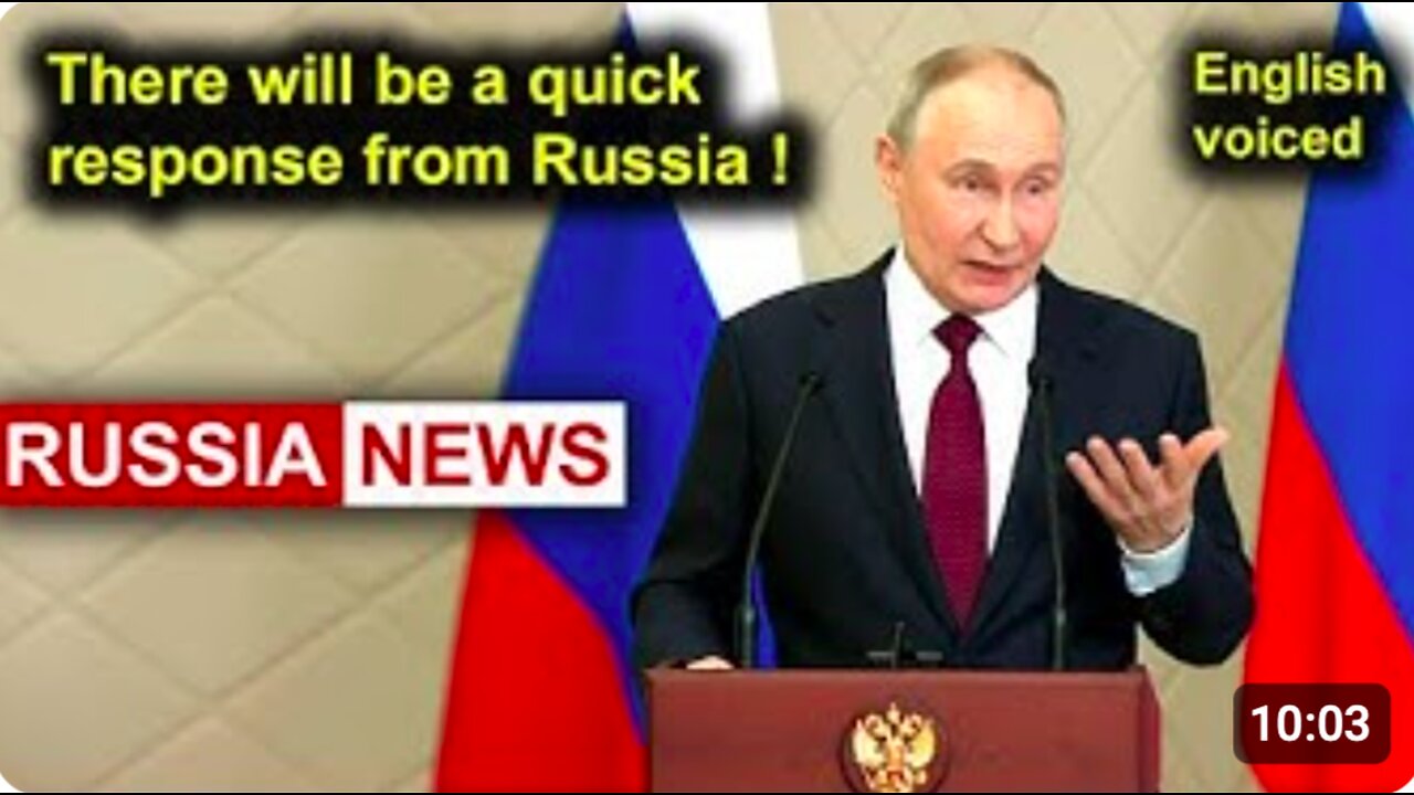 There will be a quick response from Russia! Putin conference in Kazakhstan