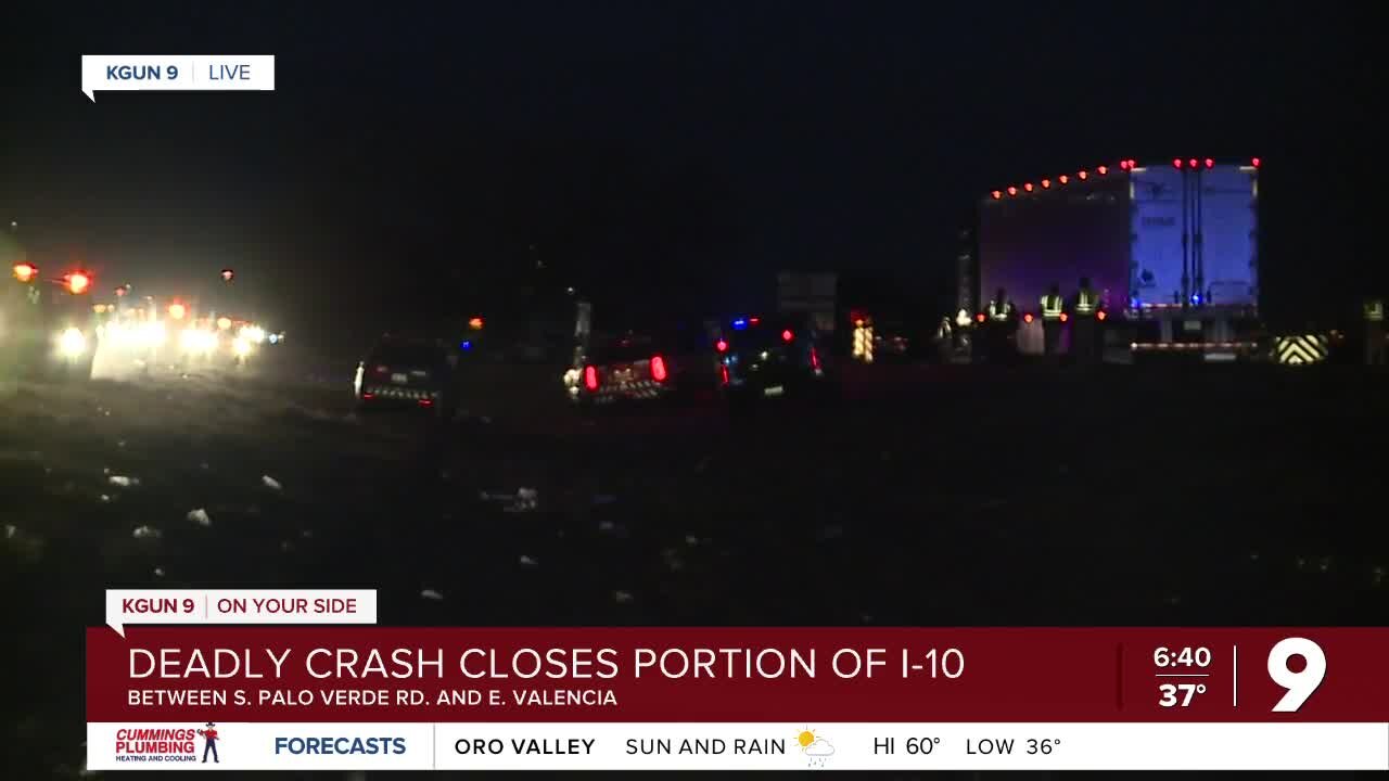 Deadly wreck Tuesday near I-10 and Valencia