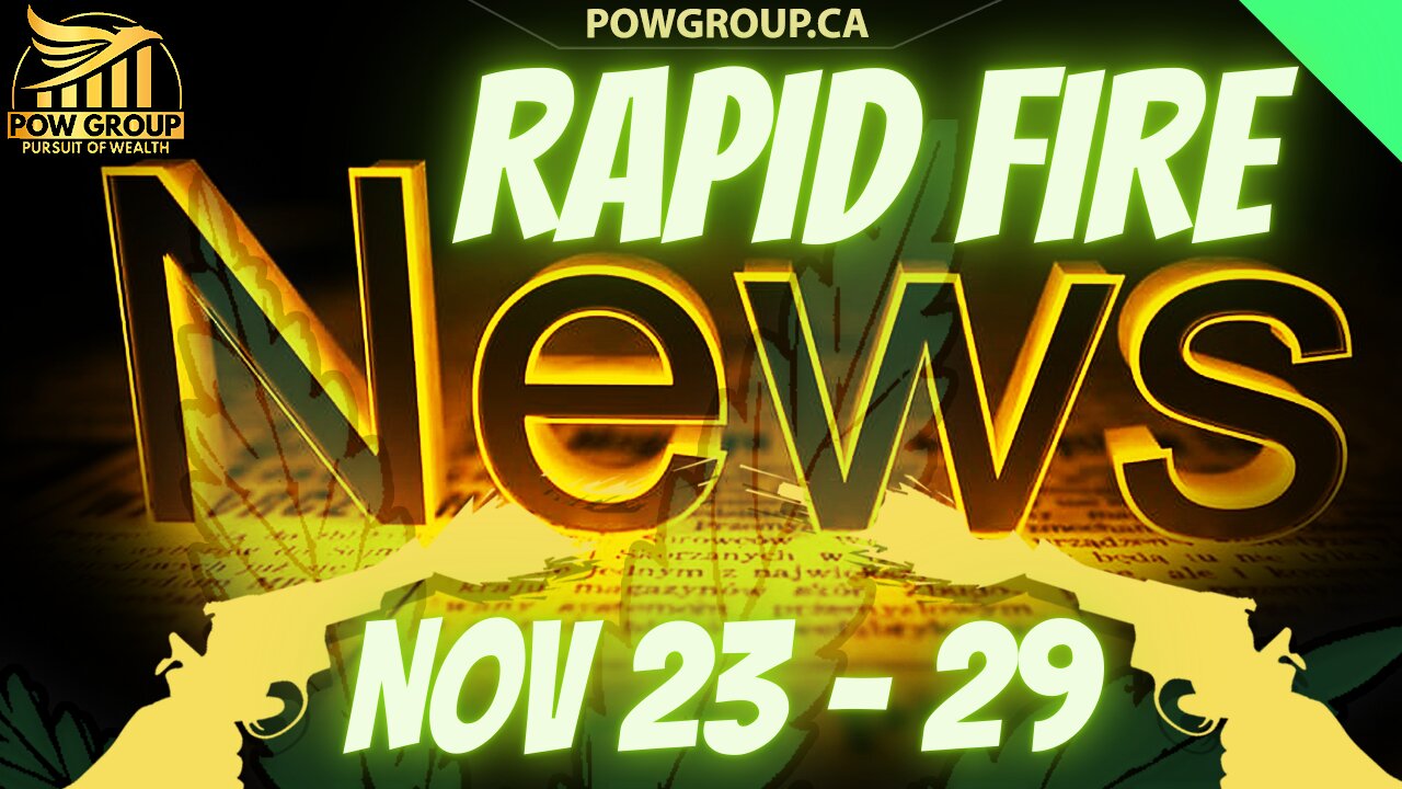 Cannabis News Weekly Recap & Rapid Fire Updates (November 23 - 29, 2024)