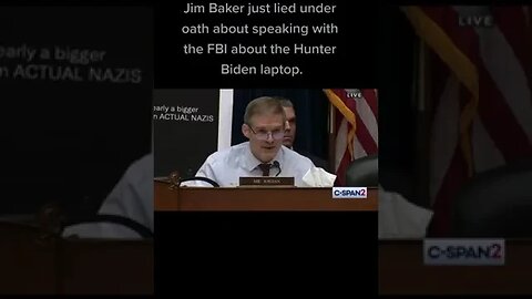 Jim baker liying under oath about hunter bider laptop #jimjordan #jimbakerbiden #jimbaker #laptop