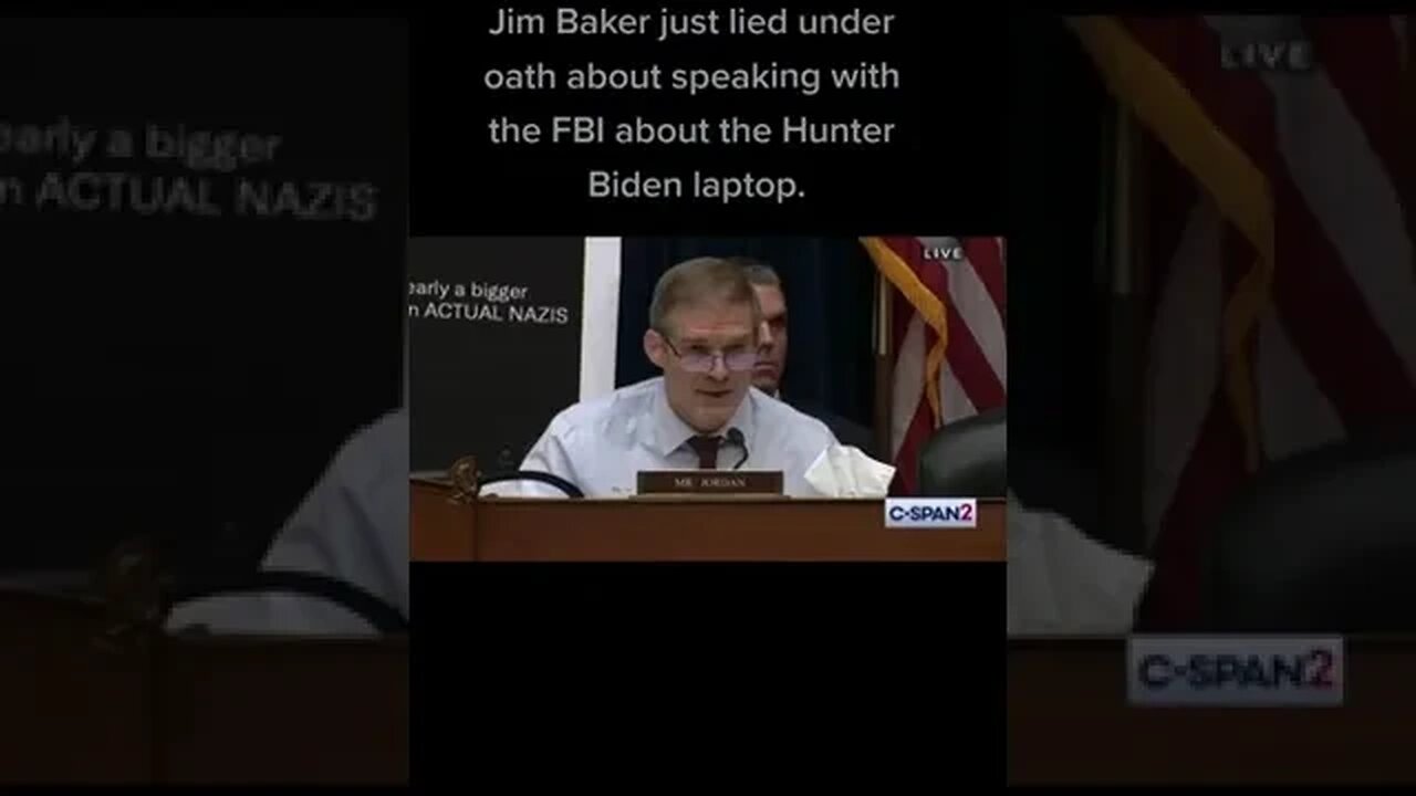 Jim baker liying under oath about hunter bider laptop #jimjordan #jimbakerbiden #jimbaker #laptop