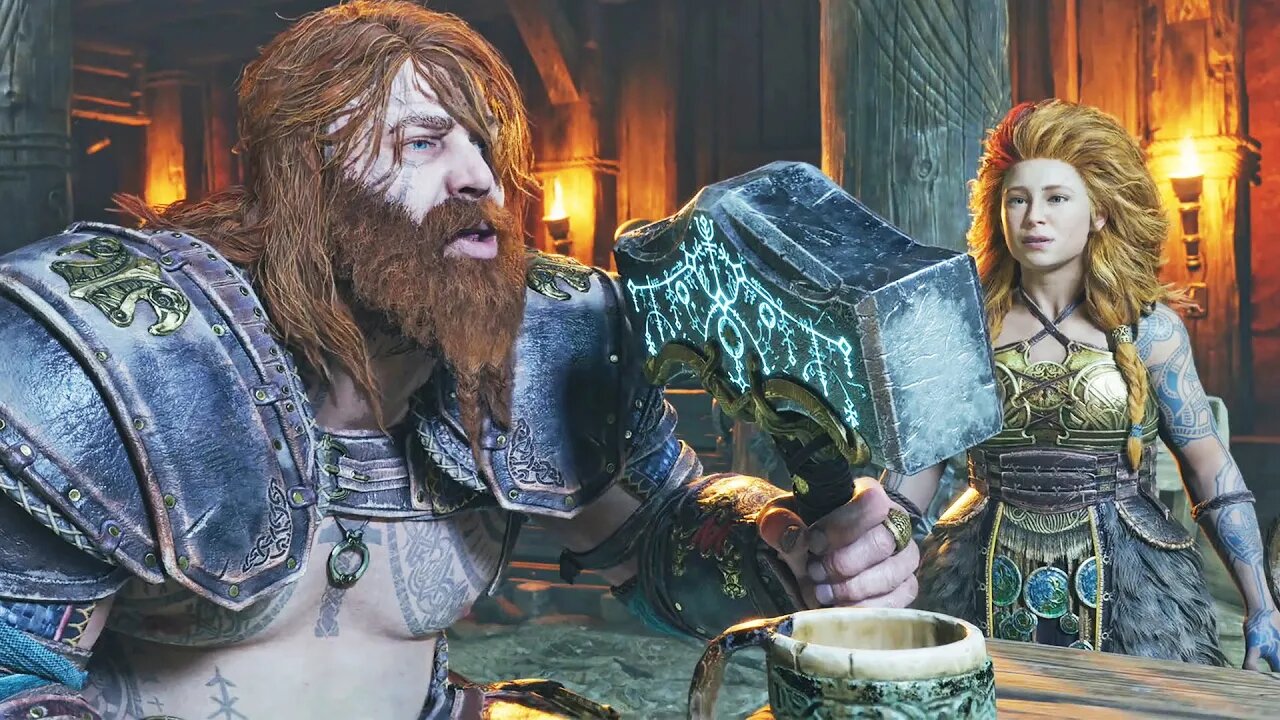 God of War Ragnarök #53: Thor, Deus Bêbado e Brigão