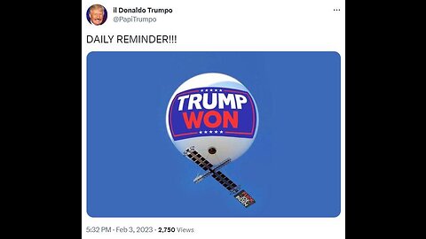 Trump won spy balloon caught hovering over montana!