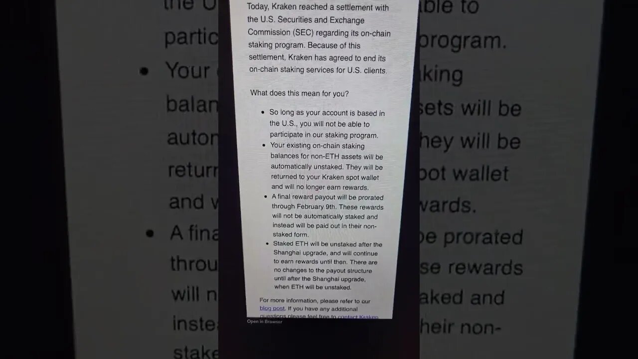 End Of Crypto Staking and ETHEREUM In The USA?