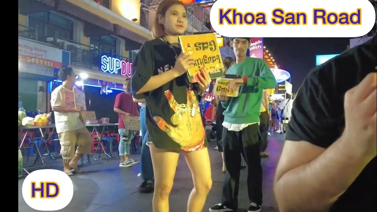 Watch People Pass By | Khoa san Road | Crazy nightlife | #india #bangkok #indian #travel #nightlife