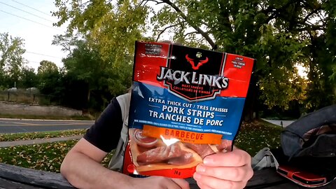 Jack Link's extra thick cut pork strips BBQ canada Review