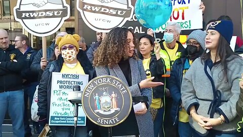 Protest workers from Extreme Temperatures Rally 216 West 14th St 2/10/23 JESSICA RAMOS/LATOYA JOYNER