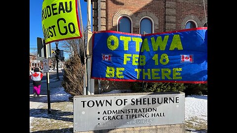 Shelburne Ontario Canada, February 11, 2023 Freedom Rally