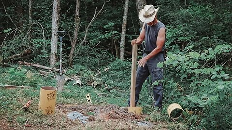 REPAIRING THE SMOKEHOUSE FOUNDATION