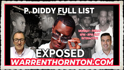 P.DIDDY FULL LIST EXPOSED! WITH WARREN THORNTON PAUL BROOKER