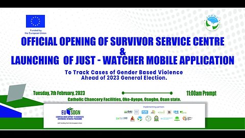 Official Opening of Survivor Service Centre & Launching of Just-Watcher Mobile App