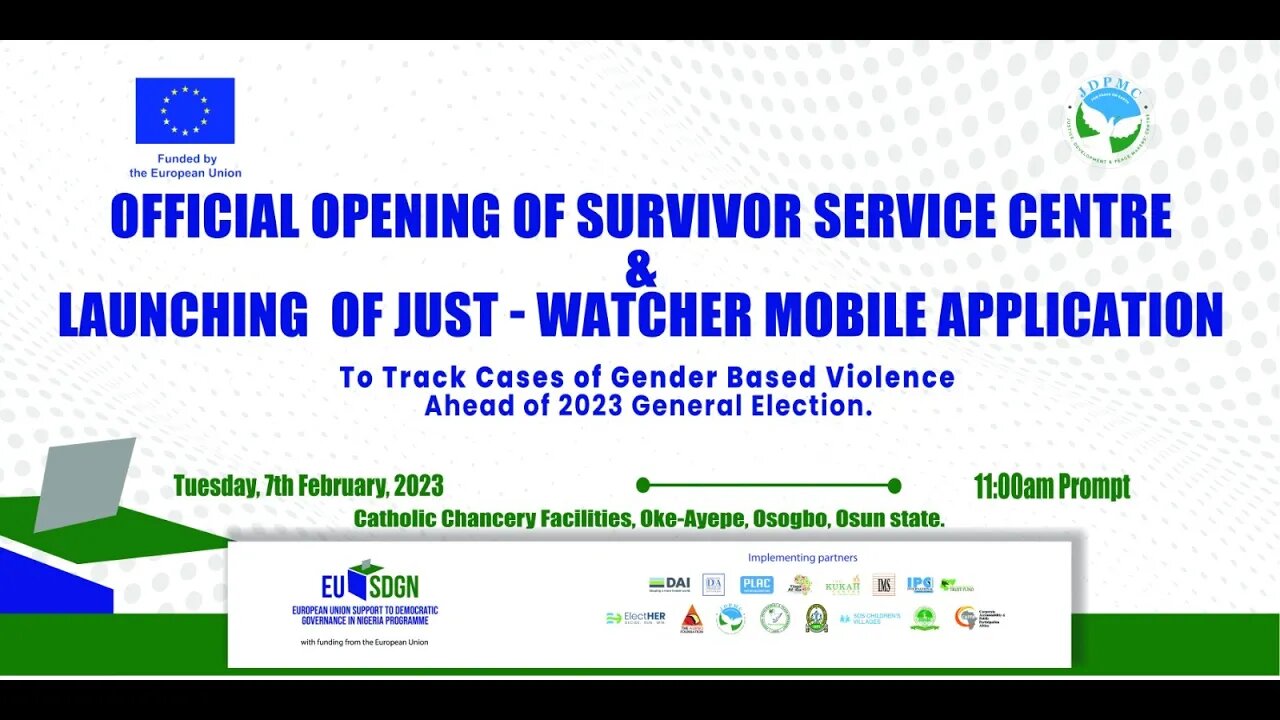 Official Opening of Survivor Service Centre & Launching of Just-Watcher Mobile App