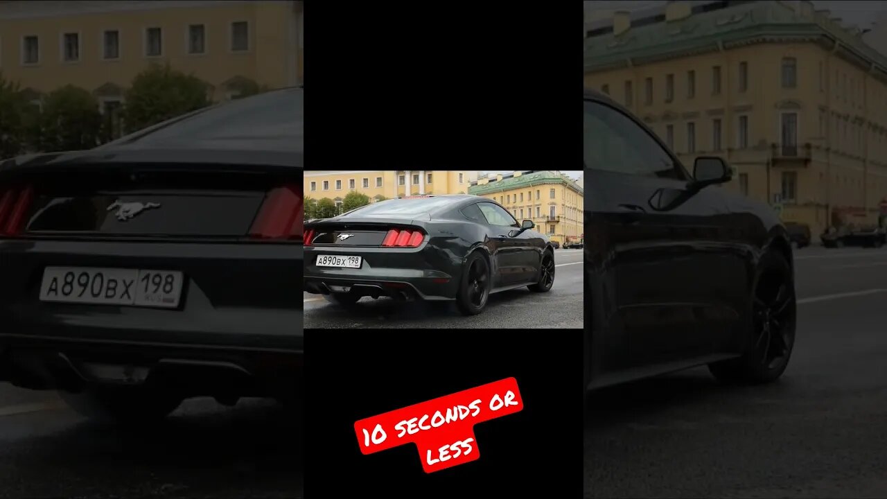 10 seconds or less nowadays. Ford Mustang Burnout #comedy #meme #funny #tiktok #car #trending #life