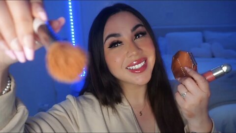 ASMR SLEEP - BESTIE DOES YOUR MAKEUP #relaxing 