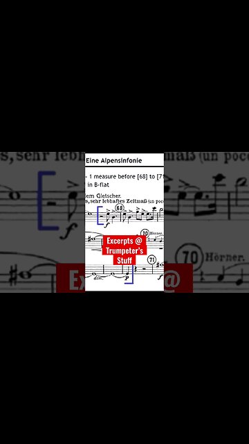 [TRUMPET EXCERPTS] Eine Alpensinfonie (Strauss) - by Heinz Karl Schwebel (HQ Sound Reference)
